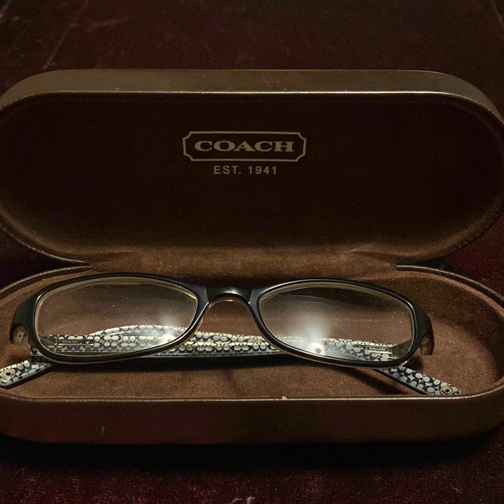 Coach prescription glasses and case
